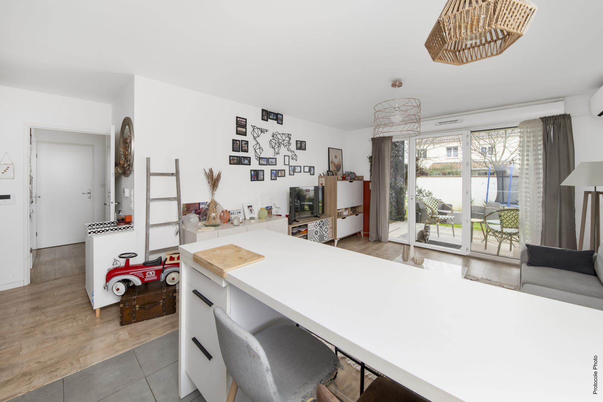 Élégant T3 avec grand jardin privatif, terrasse et parkings